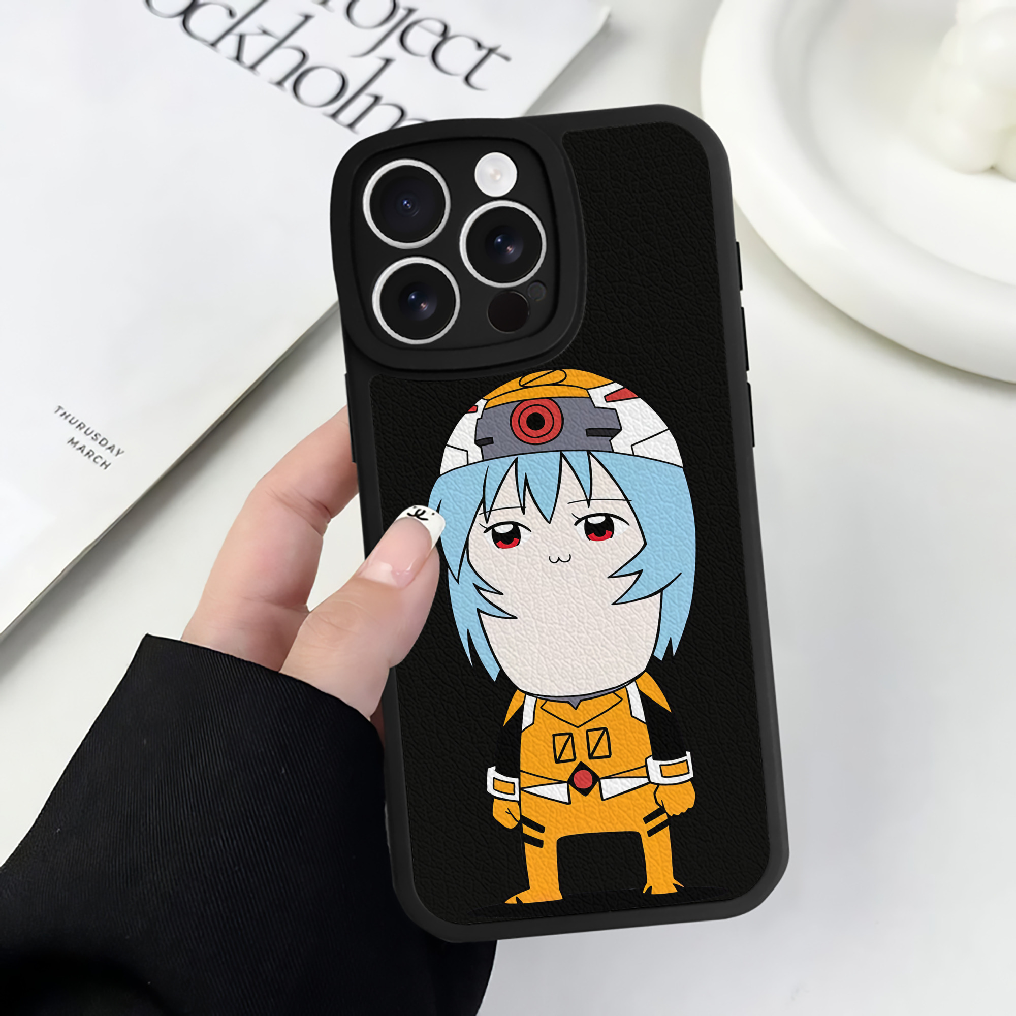 （画像用） EVA 新世紀エヴァンゲリオン 【iPhone 16シリーズ対応】シリコンスマホケース（レザー調） 材質：シリコン